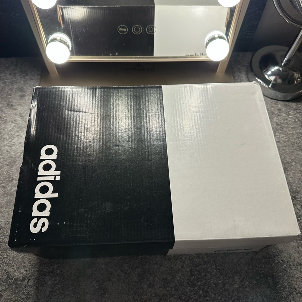 Adidas Black Shoe Box with White Logo
